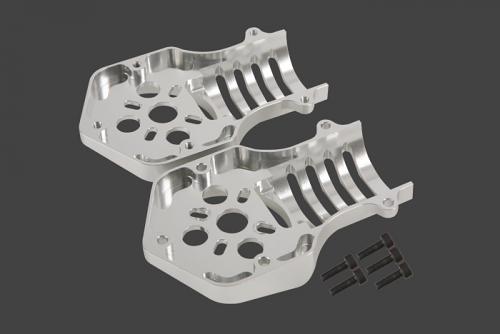 Kylin CNC aluminium Motor mount set 37mm, Silver 