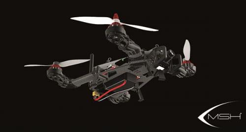 MSH Tetras 280 FPV Quadcopter Tilt Racer kit with PCB Yellow 