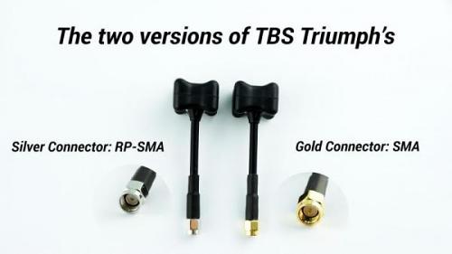 TBS TRIUMPH-STUB 5.8GHz CP FPV antennas RP-SMA (set of 2pcs)