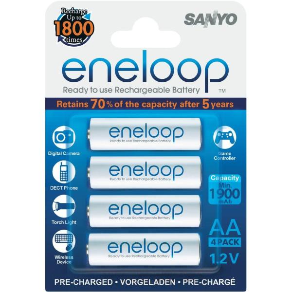Sanyo Eneloop AA batteries 4pcs
