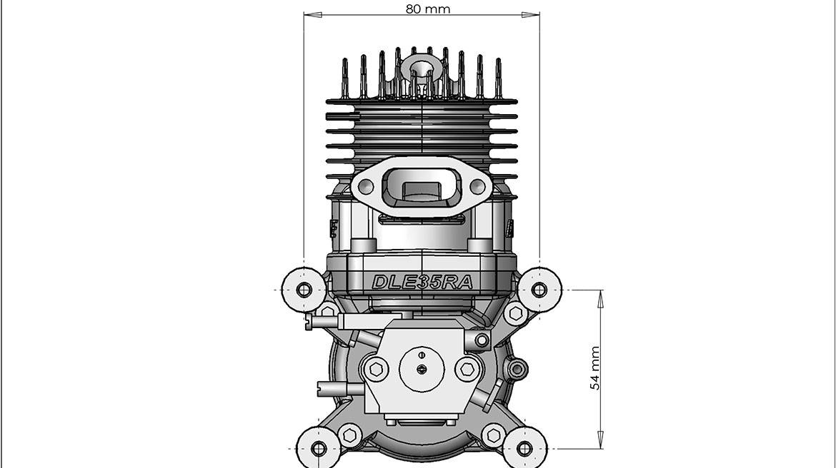 DLE35RAオリジナルGASガソリン/ガソリン35ccエンジンRC飛行機