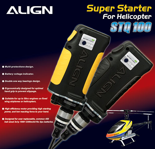Align Super Starter (For Helicopter) yellow color with Starter shaft